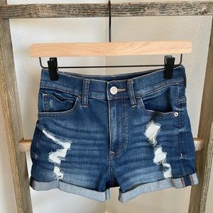 Express high-waisted shorts